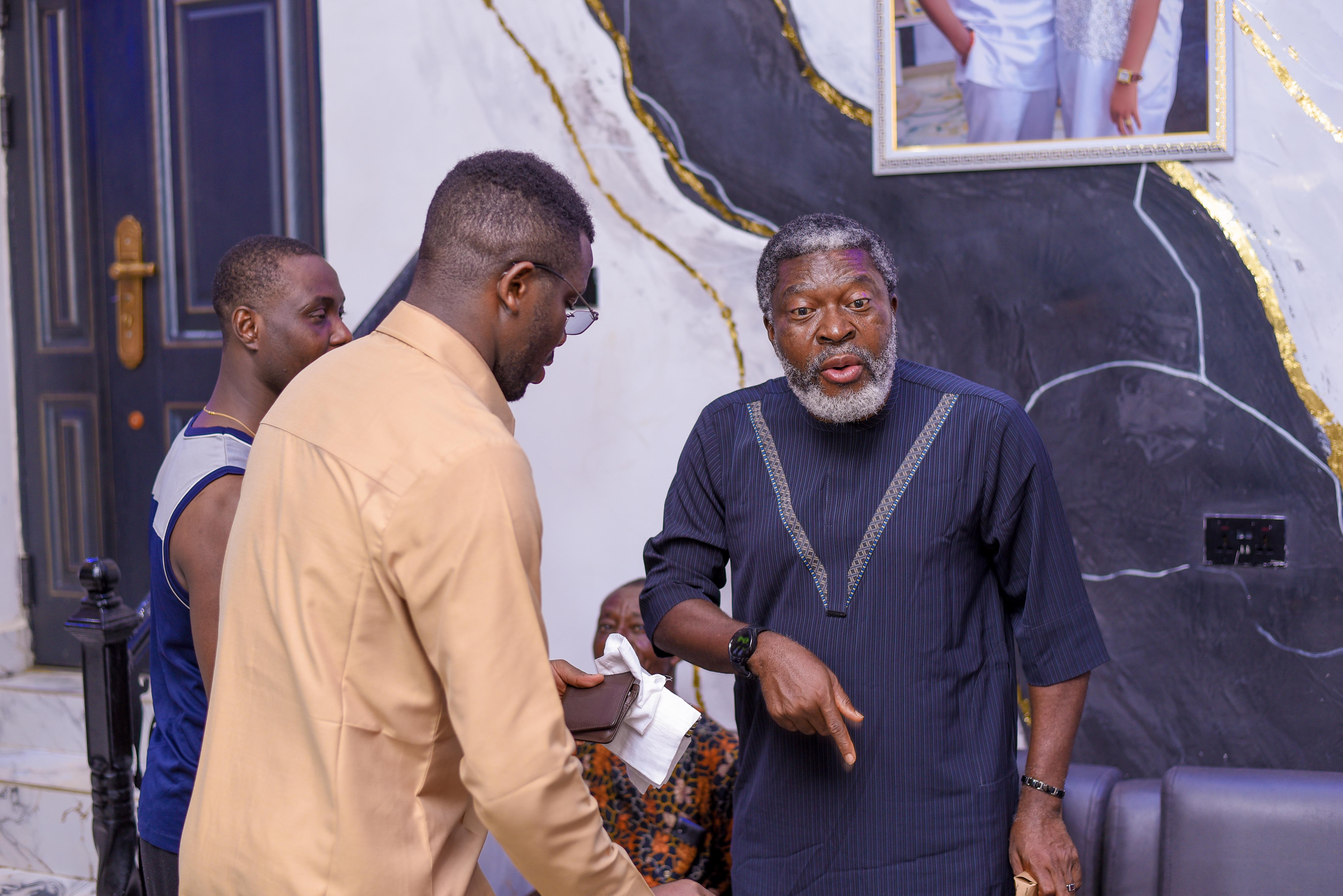 Memorial service gathering